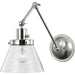 Progress Lighting Hinton Collection Brushed Nickel Swing Arm Wall Light (P710094-009)
