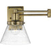 Progress Lighting Hinton Collection Vintage Brass Swing Arm Wall Light (P710084-163)