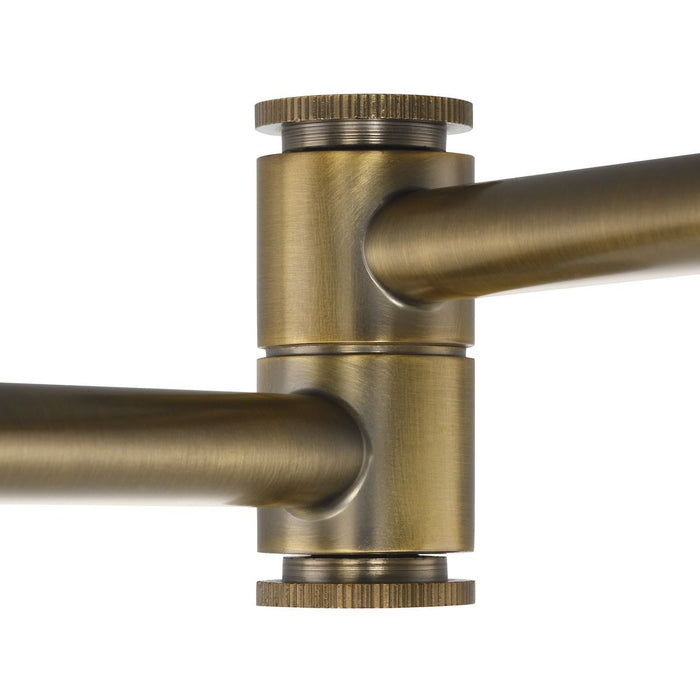 Progress Lighting Hinton Collection Vintage Brass Swing Arm Wall Light (P710085-163)