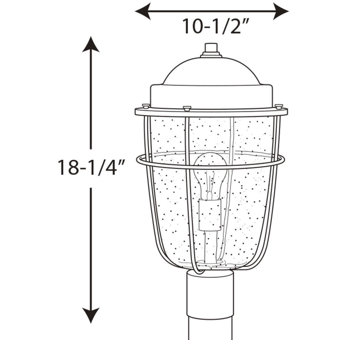 Progress Lighting Holcombe Collection Post Lantern (P540025-031)