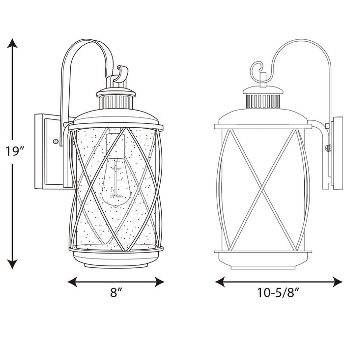 Progress Lighting Hollingsworth Medium Wall Lantern (P560081-031)