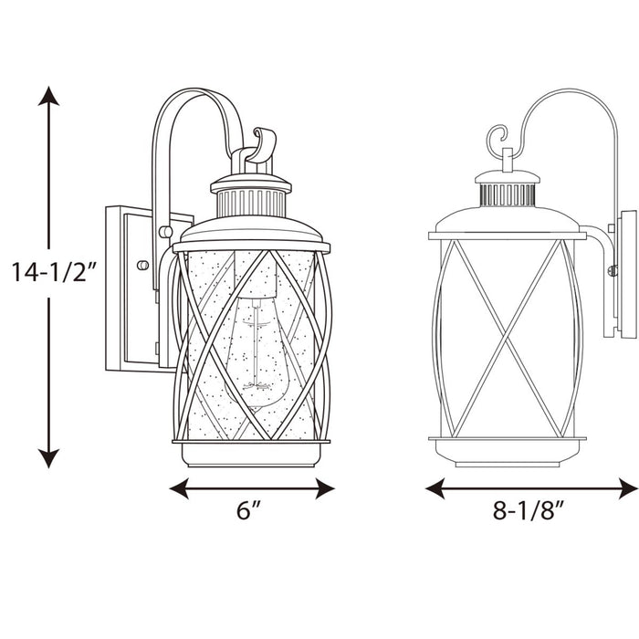 Progress Lighting Hollingsworth Small Wall Lantern (P560080-031)