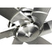 Progress Lighting Huff Collection Indoor/Outdoor 96 Inch Six-Blade Brushed Nickel Ceiling Fan (P250030-009)