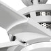 Progress Lighting Huff Collection Indoor/Outdoor 96 Inch Six-Blade Satin White Ceiling Fan (P250030-028)