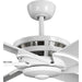 Progress Lighting Huff Collection Indoor/Outdoor 96 Inch Six-Blade Satin White Ceiling Fan (P250030-028)