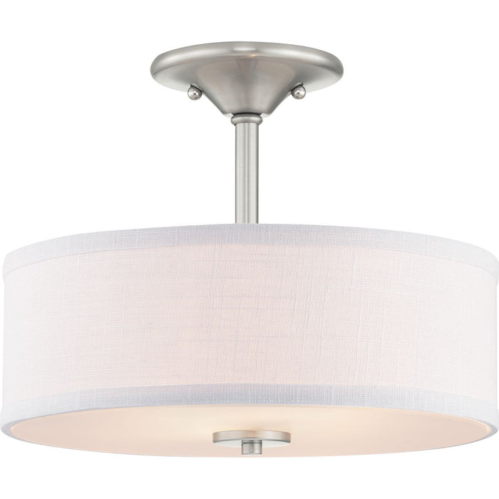 Progress Lighting Inspire Collection 13 Inch Two-Light Semi-Flush (P350129-009)