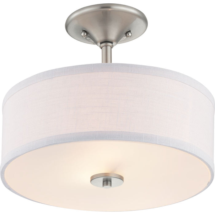 Progress Lighting Inspire Collection 13 Inch Two-Light Semi-Flush (P350129-009)