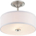 Progress Lighting Inspire Collection 13 Inch Two-Light Semi-Flush (P350129-009)