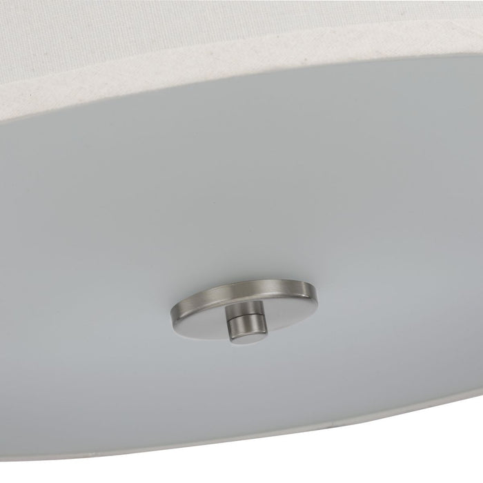 Progress Lighting Inspire Collection Brushed Nickel Three-Light 18 Inch Semi-Flush Mount (P350168-009)