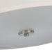 Progress Lighting Inspire Collection Brushed Nickel Three-Light 18 Inch Semi-Flush Mount (P350168-009)