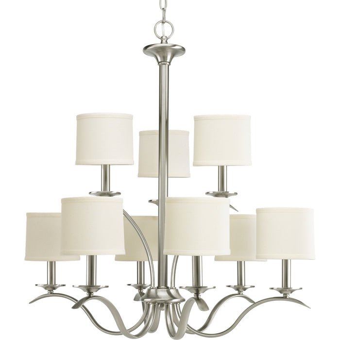 Progress Lighting Inspire Collection Nine-Light Two-Tier Chandelier (P4638-09)