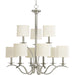 Progress Lighting Inspire Collection Nine-Light Two-Tier Chandelier (P4638-09)