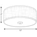 Progress Lighting Inspire Collection One-Light 13 Inch LED Flush Mount 3000K (P3696-2030K9)