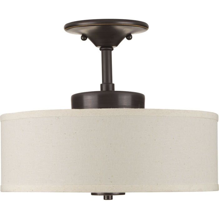 Progress Lighting Inspire Collection One-Light 13 Inch LED Semi-Flush Mount 3000K (P3683-2030K9)