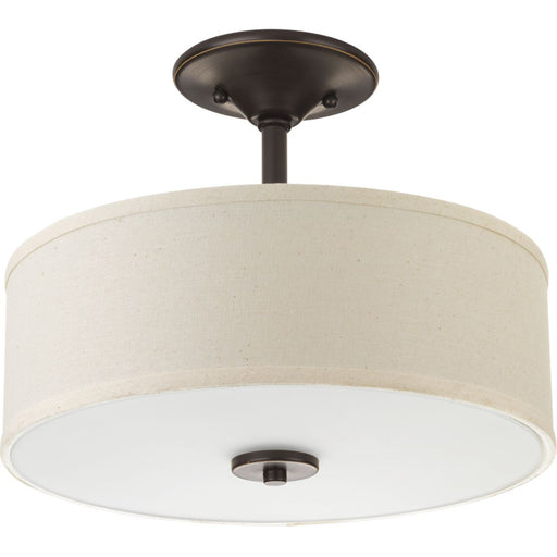 Progress Lighting Inspire Collection One-Light 13 Inch LED Semi-Flush Mount 3000K (P3683-2030K9)