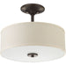 Progress Lighting Inspire Collection One-Light 13 Inch LED Semi-Flush Mount 3000K (P3683-2030K9)