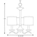 Progress Lighting Inspire Collection Three-Light Chandelier (P4632-09)