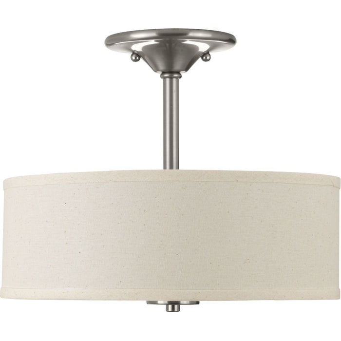 Progress Lighting Inspire Collection Two-Light 13 Inch Semi-Flush (P3712-09)