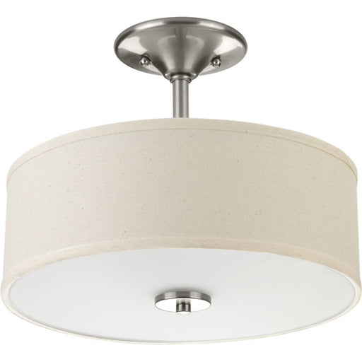 Progress Lighting Inspire Collection Two-Light 13 Inch Semi-Flush (P3712-09)