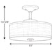 Progress Lighting Inspire LED Collection 13 Inch LED Semi-Flush 3000K (P350134-143-30)