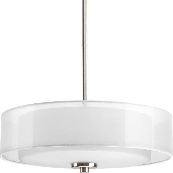 Progress Lighting Invite Collection Three-Light 15 Inch Semi-Flush Convertible (P3694-09)