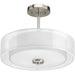 Progress Lighting Invite Collection Three-Light 15 Inch Semi-Flush Convertible (P3694-09)