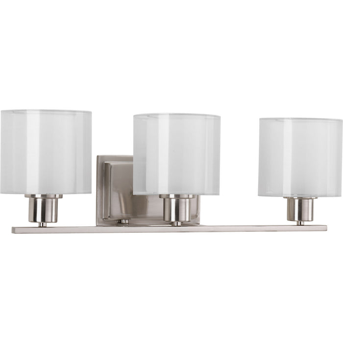 Progress Lighting Invite Collection Three-Light Bath And Vanity (P2079-09)