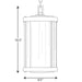 Progress Lighting Irondale Collection Black One-Light Hanging Lantern (P550054-031)