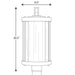 Progress Lighting Irondale Collection Black One-Light Post Lantern (P540054-031)