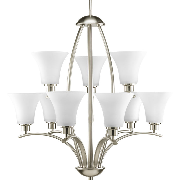 Progress Lighting Joy Collection Nine-Light Two-Tier Chandelier (P4492-09)