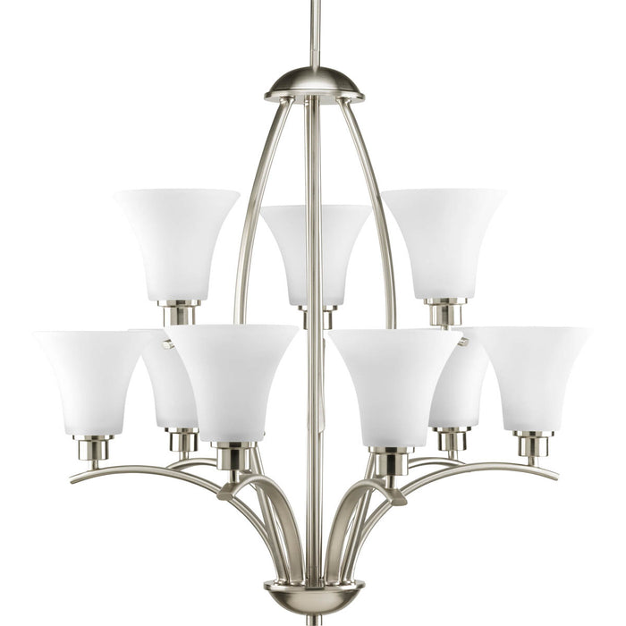 Progress Lighting Joy Collection Nine-Light Two-Tier Chandelier (P4492-09)