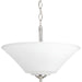 Progress Lighting Joy Collection Three-Light 16-5/8 Inch Semi-Flush Convertible (P3864-09)