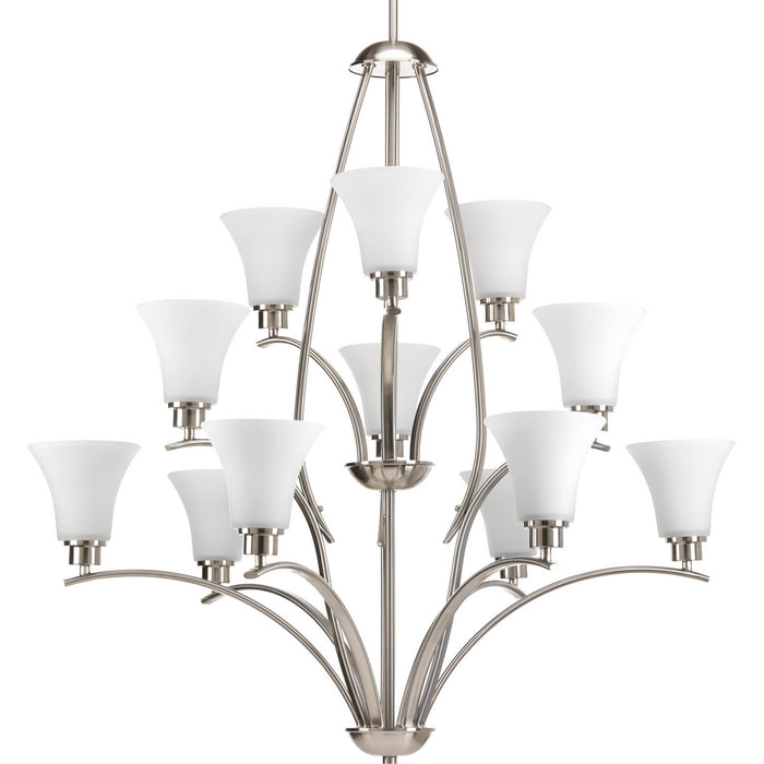 Progress Lighting Joy Collection Twelve-Light Three-Tier Chandelier (P4497-09)