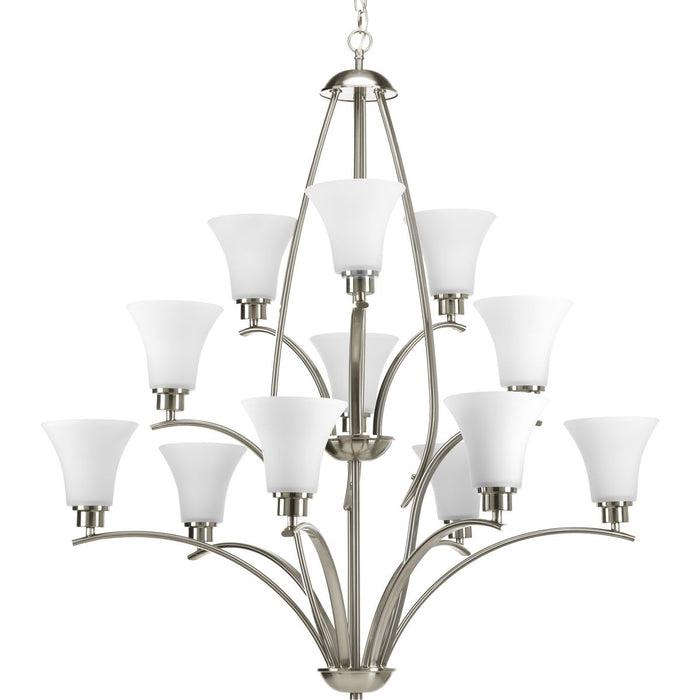 Progress Lighting Joy Collection Twelve-Light Three-Tier Chandelier (P4497-09)