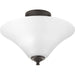 Progress Lighting Joy Collection Two-Light 13-1/4 Inch Semi Flush (P3855-20W)