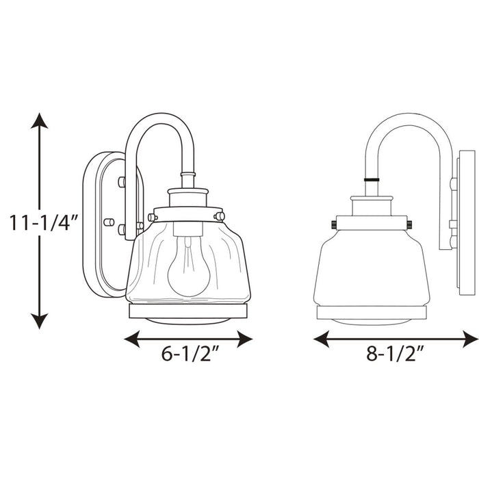 Progress Lighting Judson One-Light Bath And Vanity (P300080-020)