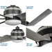 Progress Lighting Kaysville Collection 56 Inch 6 Blade Ceiling Fan (P250003-143-30)