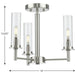 Progress Lighting Kellwyn Collection 3 Light 60W Candelabra Base Chandelier (P400250-009)