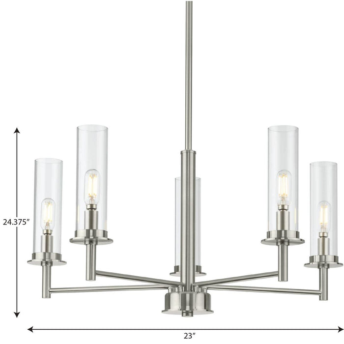 Progress Lighting Kellwyn Collection 5 Light 60W Candelabra Base Chandelier (P400251-009)