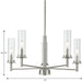 Progress Lighting Kellwyn Collection 5 Light 60W Candelabra Base Chandelier (P400251-009)