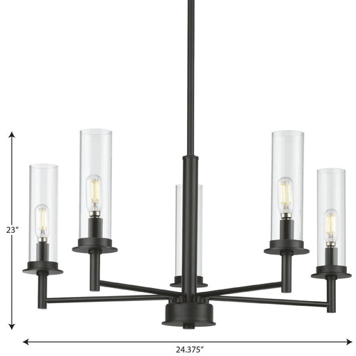 Progress Lighting Kellwyn Collection 5 Light 60W Candelabra Base Chandelier (P400251-031)