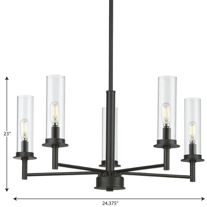 Progress Lighting Kellwyn Collection 5 Light 60W Candelabra Base Chandelier (P400251-031)