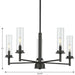 Progress Lighting Kellwyn Collection 5 Light 60W Candelabra Base Chandelier (P400251-031)