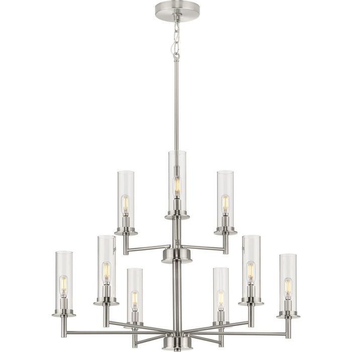 Progress Lighting Kellwyn Collection 9 Light 60W Candelabra Base Chandelier (P400252-009)