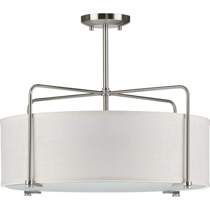 Progress Lighting Kempsey Collection Three-Light Semi-Flush Convertible (P350110-009)