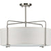Progress Lighting Kempsey Collection Three-Light Semi-Flush Convertible (P350110-009)