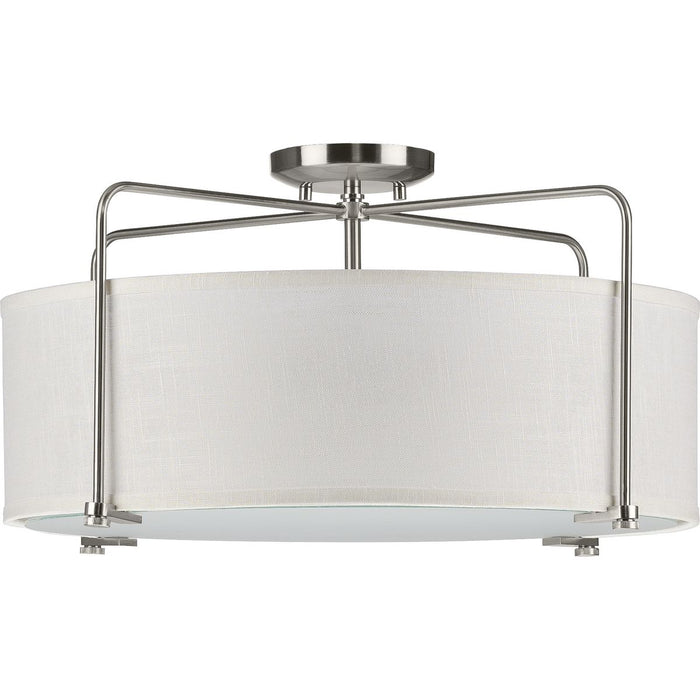 Progress Lighting Kempsey Collection Three-Light Semi-Flush Convertible (P350110-009)
