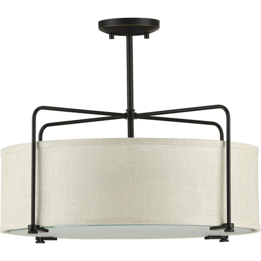 Progress Lighting Kempsey Collection Three-Light Semi-Flush Convertible (P350110-020)
