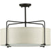 Progress Lighting Kempsey Collection Three-Light Semi-Flush Convertible (P350110-020)