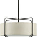 Progress Lighting Kempsey Collection Three-Light Semi-Flush Convertible (P350110-020)